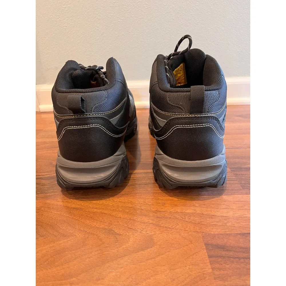 Skechers Holdredge Rebem Steel Toe Work Boot Mens 14 Black Charcoal 77108